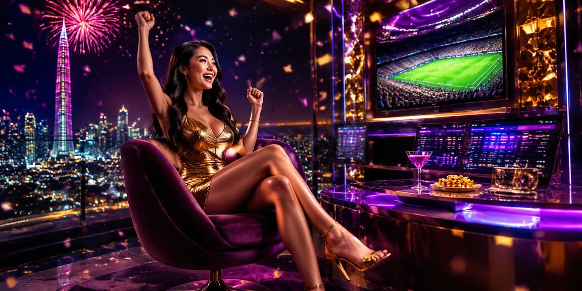 Khung cảnh neon sống động tại Hồ Chí Minh với bảng hiệu VIP và khuyến mãi đặc biệt