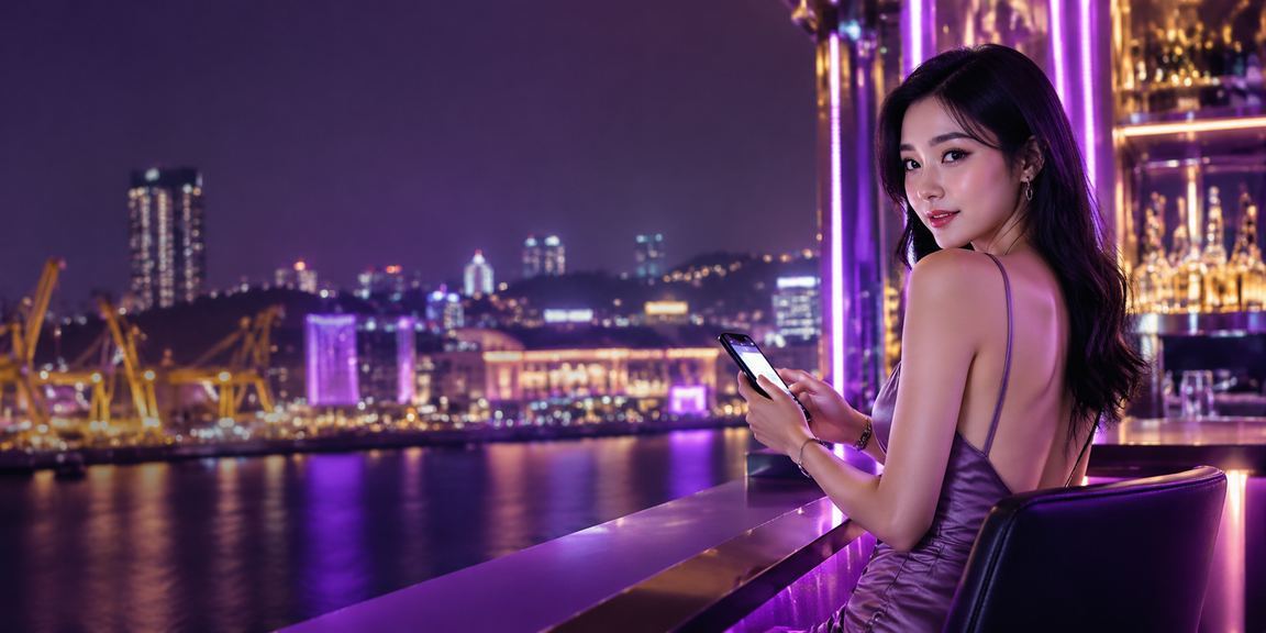 Màn hình neon hiển thị bảng tỷ lệ cá cược thể thao tại Vũng Tàu về đêm